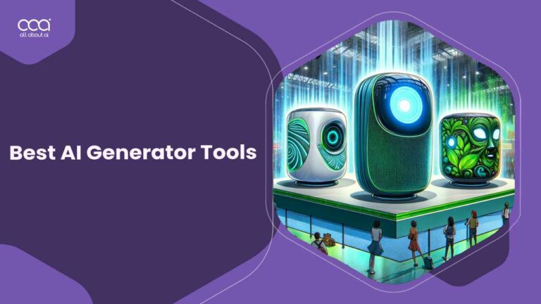 Best AI Generator Tools, featuring a sleek and informative design that highlights top AI tools, possibly with logos or icons representing each tool