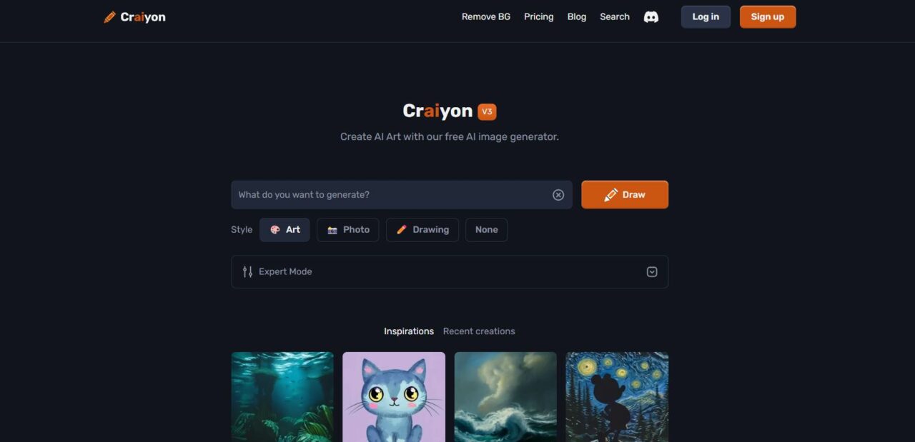  Erstelle mit Craiyon, einem innovativen AI-Kunstwerkzeug, lebendige und kreative visuelle Darstellungen, die seine Fähigkeiten zur Erzeugung einzigartiger und künstlerischer Bilder hervorheben. 