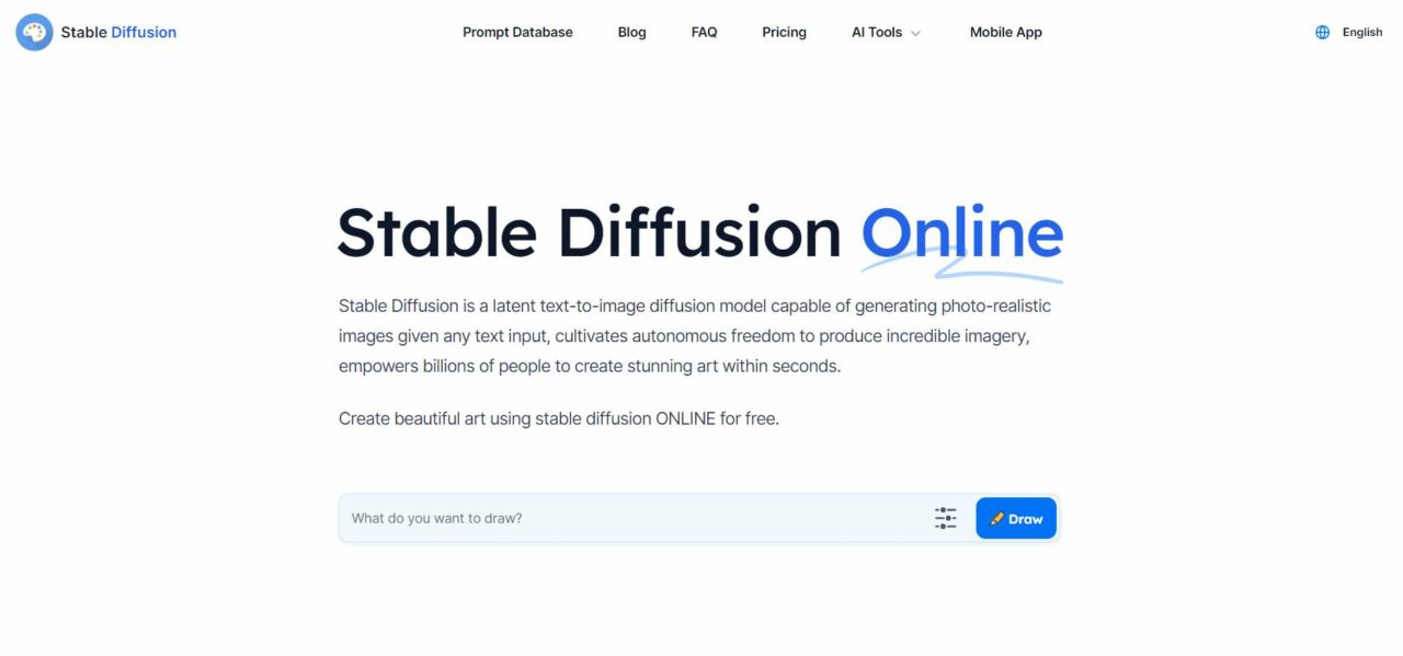 Stable Diffusion as an AI Art Revolution, featuring striking text and artistic design elements that represent the transformative impact of AI on art creation.