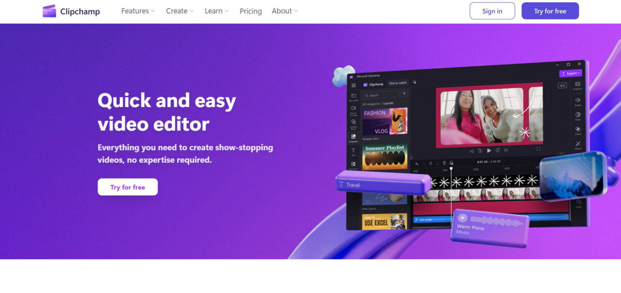 Clipchamp-Best-For-Simple-And-Fast-Video-Editing