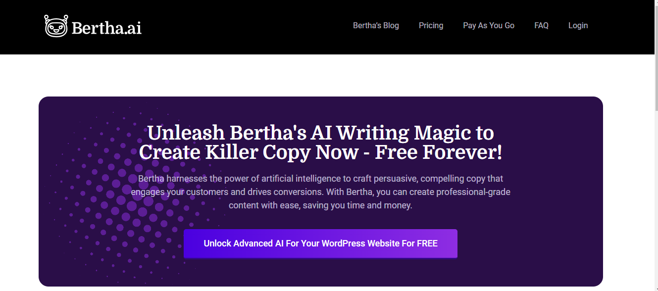 Key-features-of-Bertha-AI,-including-content-generation,-templates,-language-support,-and-integration-options.