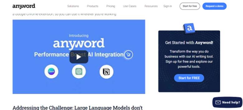Anyword-integration-with-various-marketing-platforms