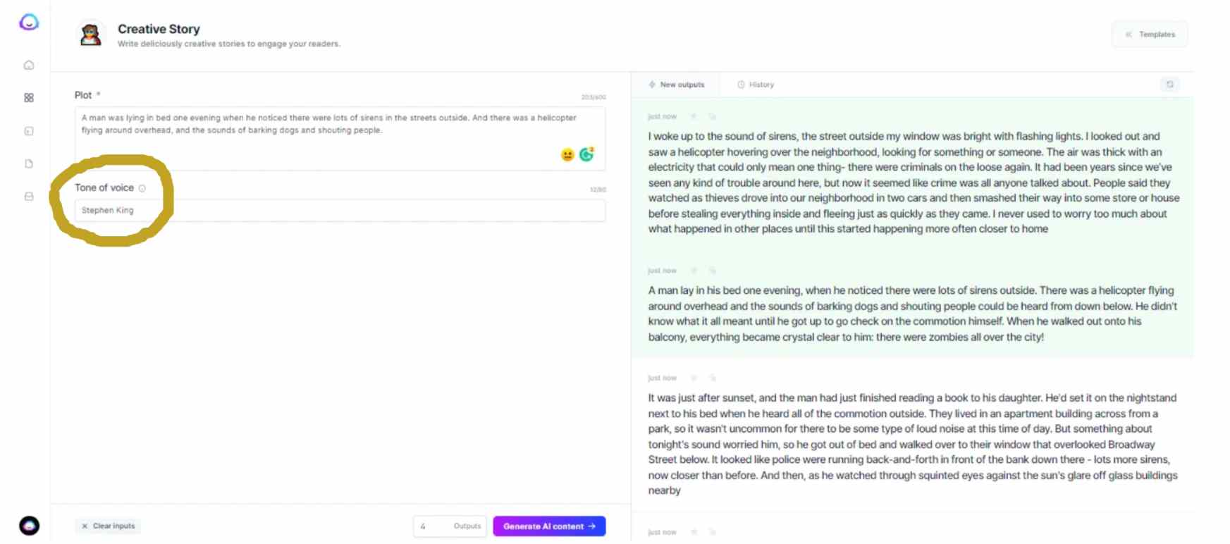 Input-plot-and-tone-of-voice-creative-story-jasper-ai