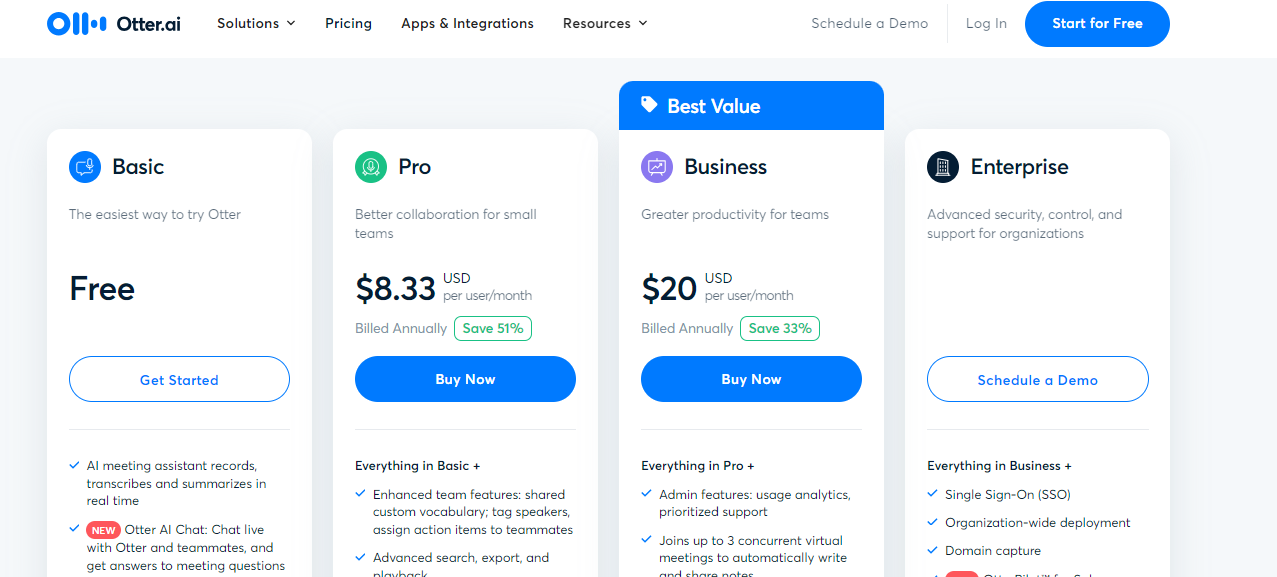 otterai-bietet-flexible-preise-mit-kostenlosen-pro-und-business-plänen-für-verschiedene-benutzerbedürfnisse
