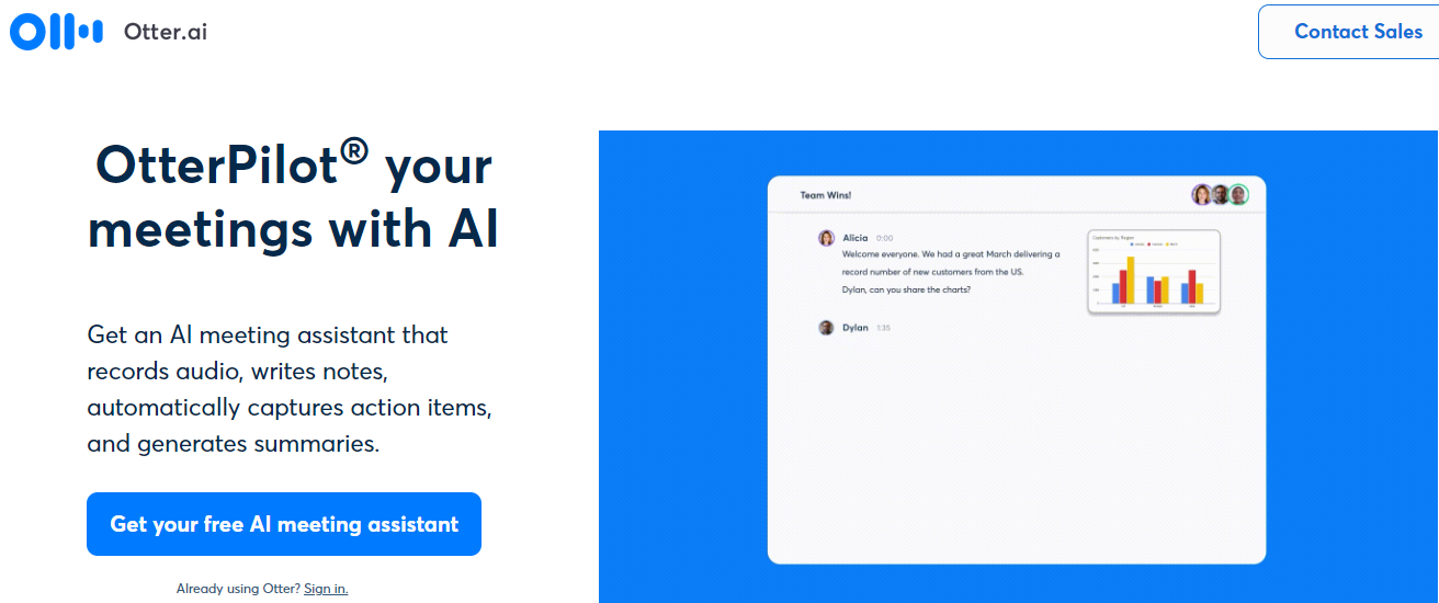 otterai-bietet-eine-ki-generierte-besprechungszusammenfassung-die-schlüsselpunkte-und-aktionspunkte-erfasst