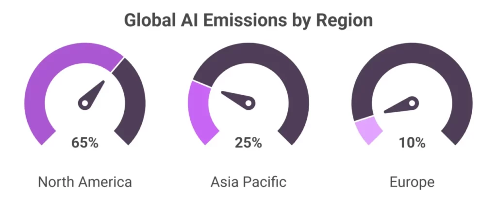 Global AI Emissions by Region