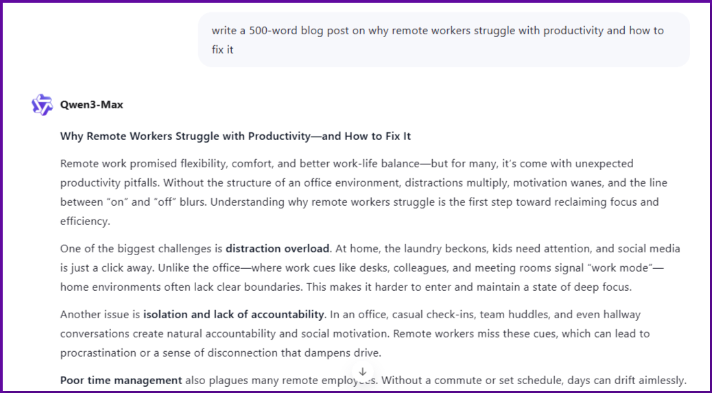 Ho dato il prompt a Qwen AI per scrivere un post sul blog