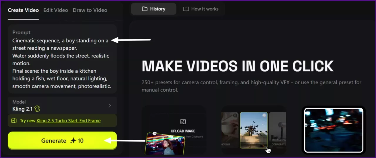 AI-generated cinematic-video created-in Higgsfield from-a simple-prompt and start-image