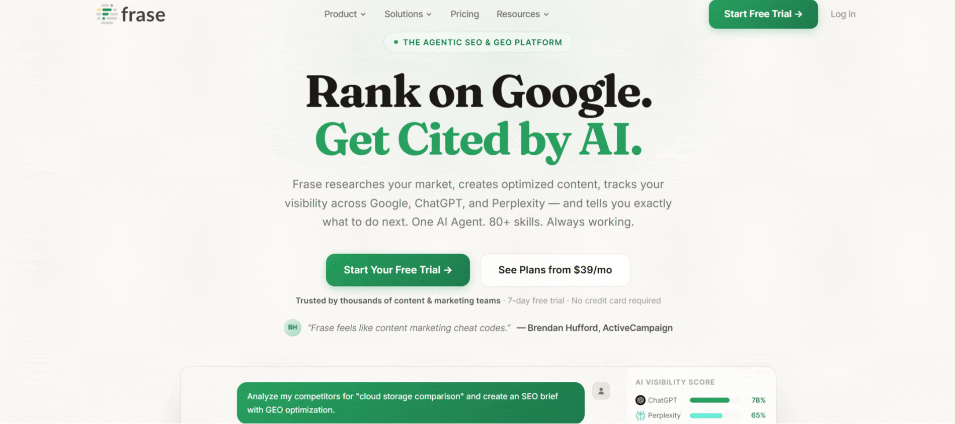 Frase Enrich Labs (GEO Intelligence Engine)