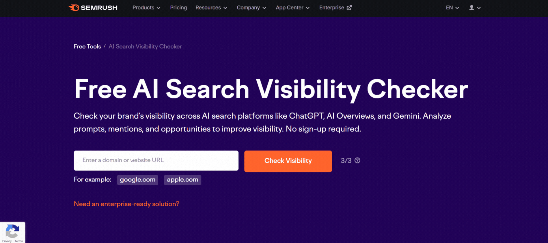Semrush (AI Search Visibility)