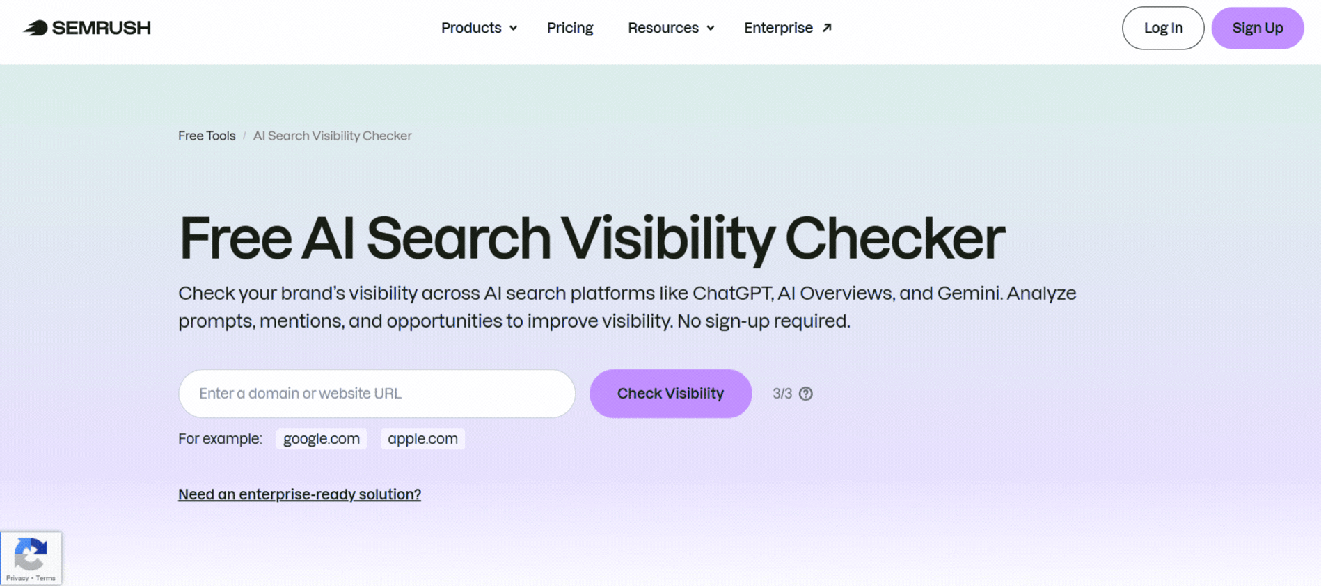 Semrush AI Visibility Toolkit